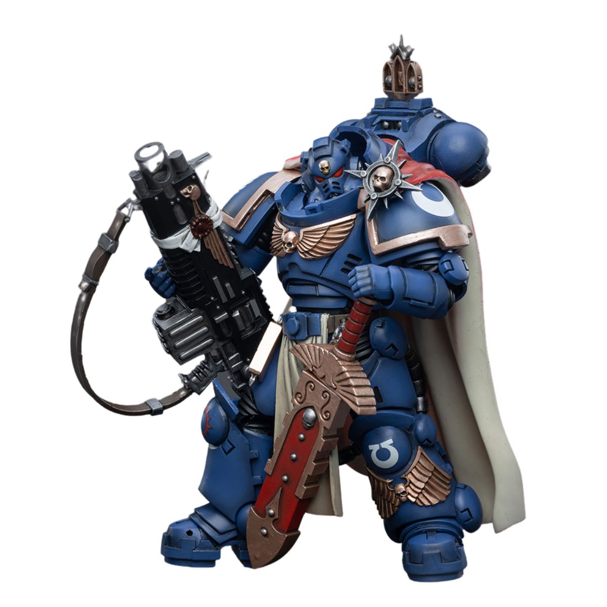 Warhammer Collectibles: 1/18 Scale Ultramarines Captain With Master-crafted Heavy Bolt Rifle