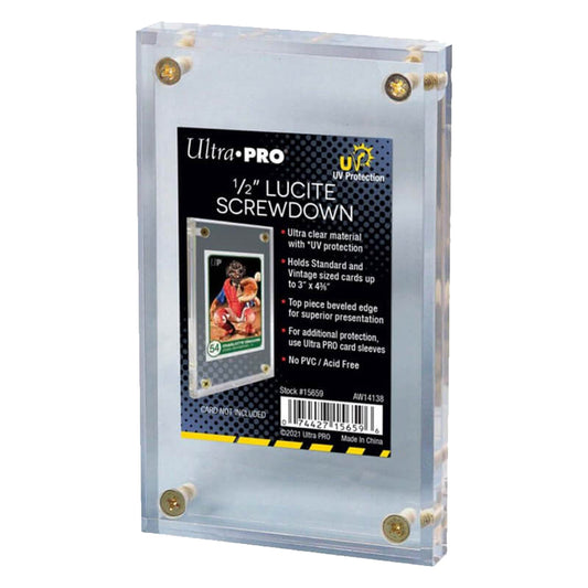 ULTRA PRO Card Holder Lucite UV 1/2" Screwdown