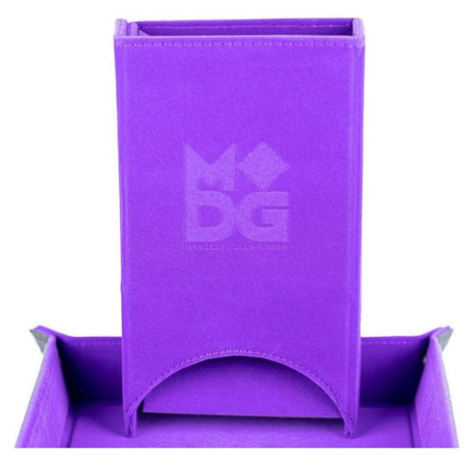 MDG - Fold Up Velvet Dice Tower (Purple)