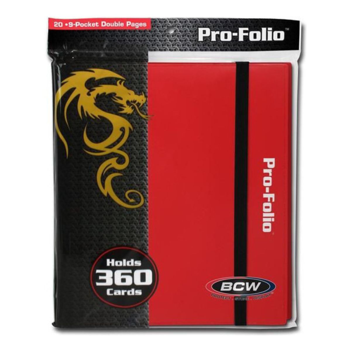 BCW Pro Folio Binder 9 Pocket Red