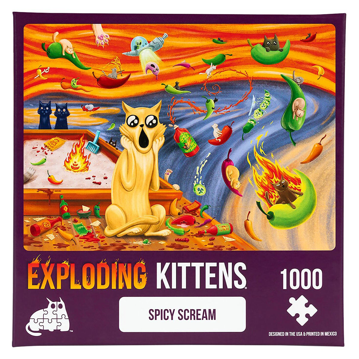 Exploding Kittens Puzzle Spicy Scream 1,000 pieces