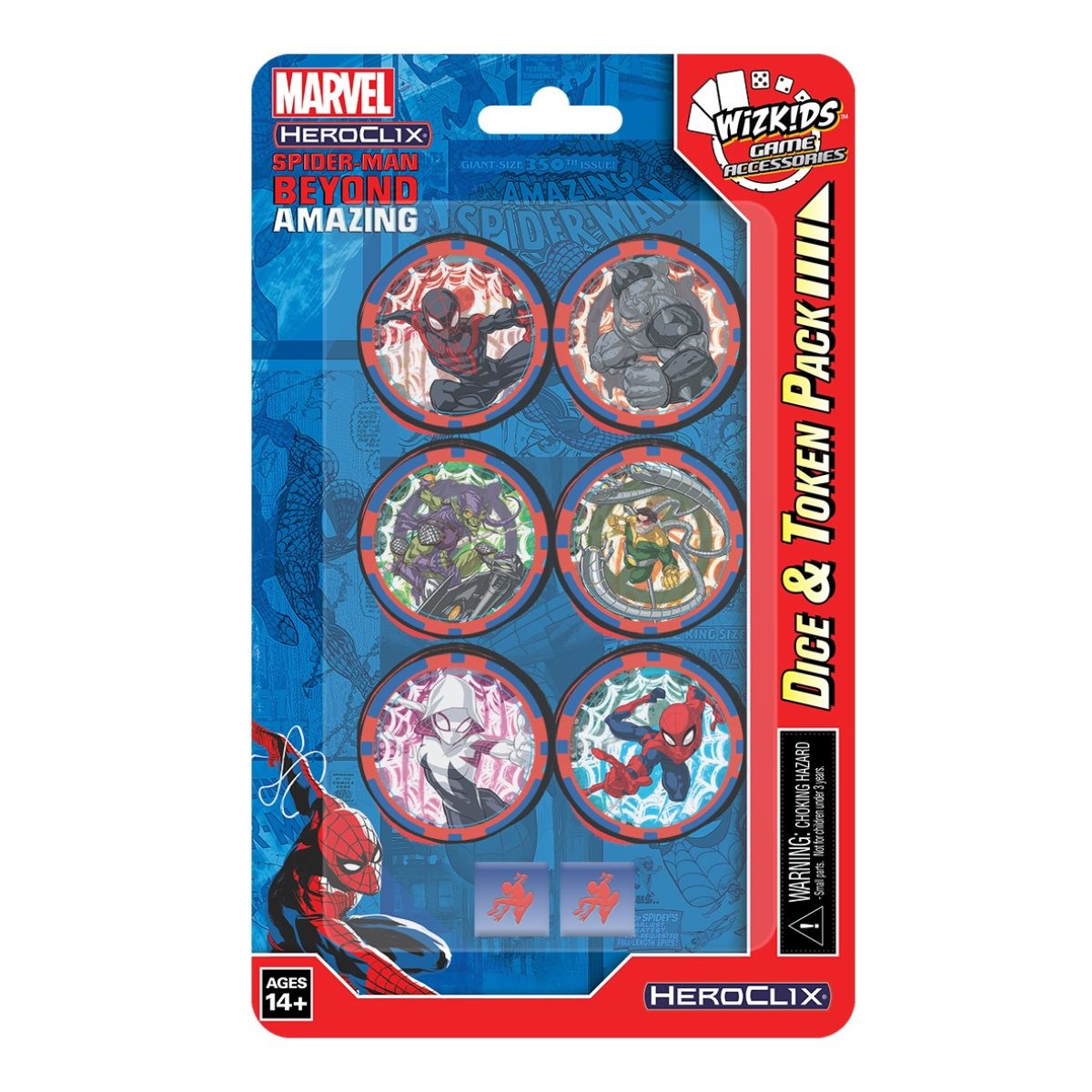Marvel Heroclix Spider-Man Beyond Amazing Dice and Token Pack
