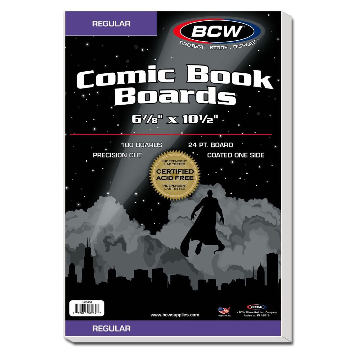 BCW Comic Book Backing Boards 100 Boards Per Packs
