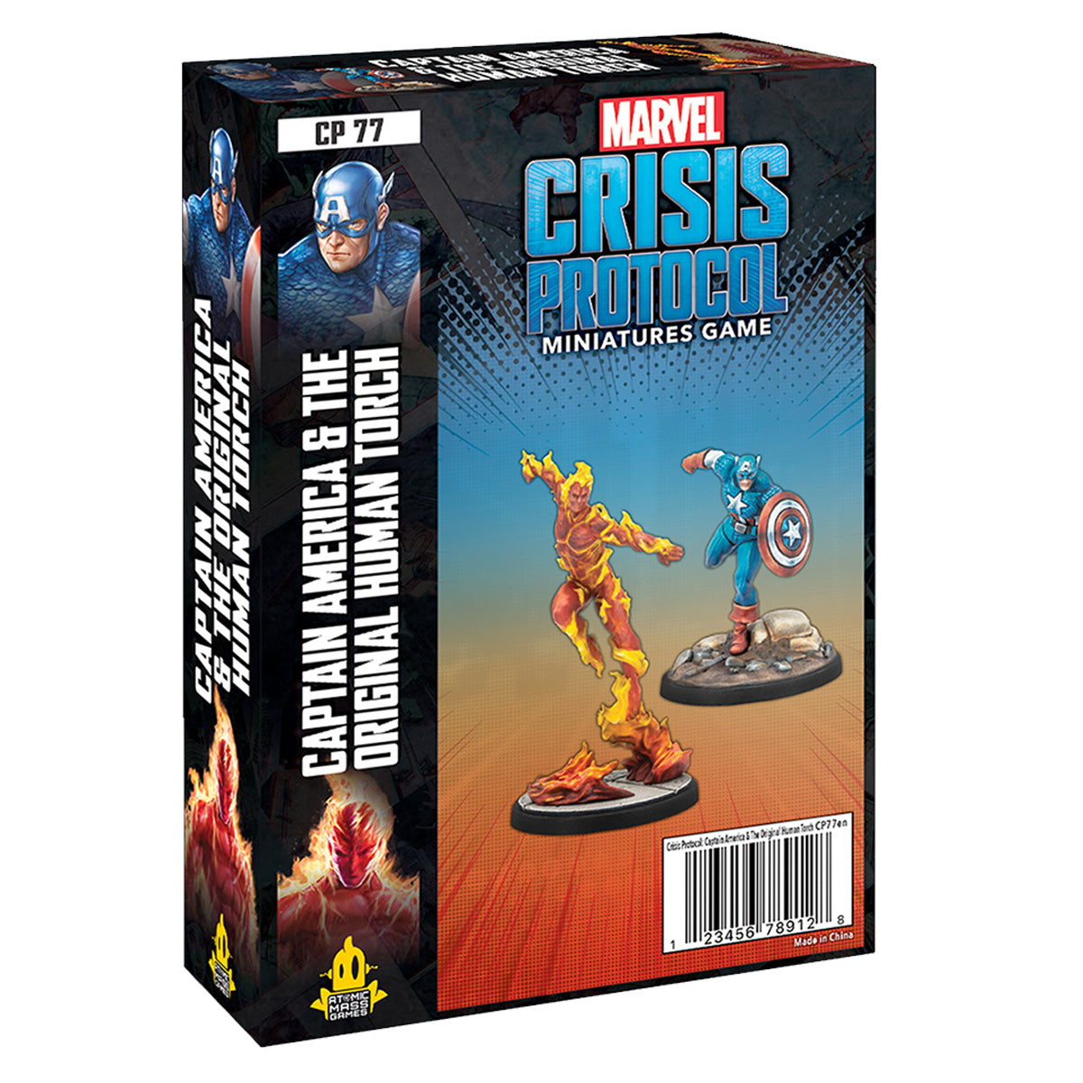Marvel Crisis Protocol Captain America & the Original Human Torch