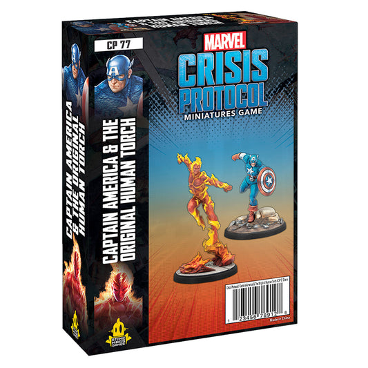 Marvel Crisis Protocol Captain America & the Original Human Torch