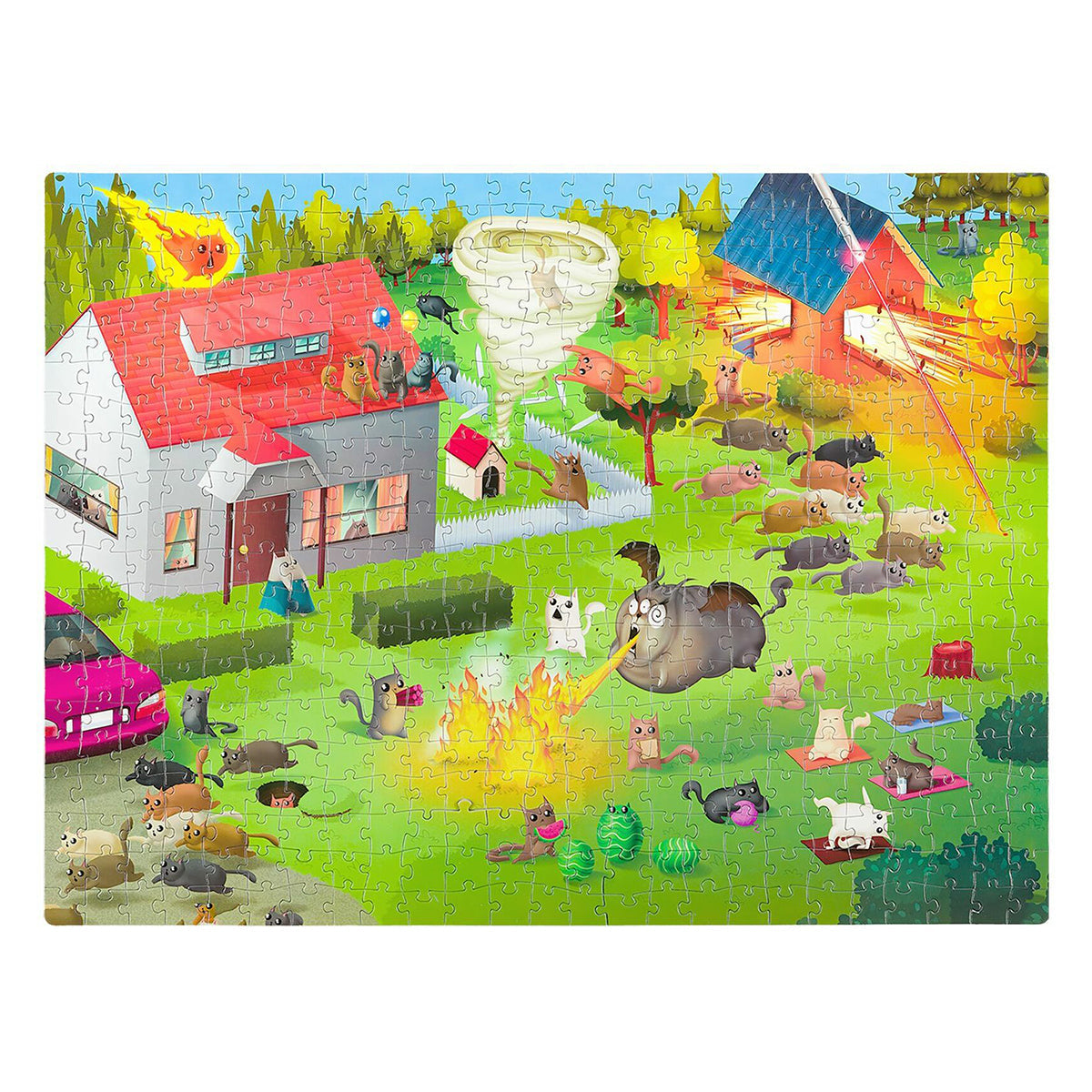 Exploding Kittens Puzzle Housing Boom 1,000 pieces