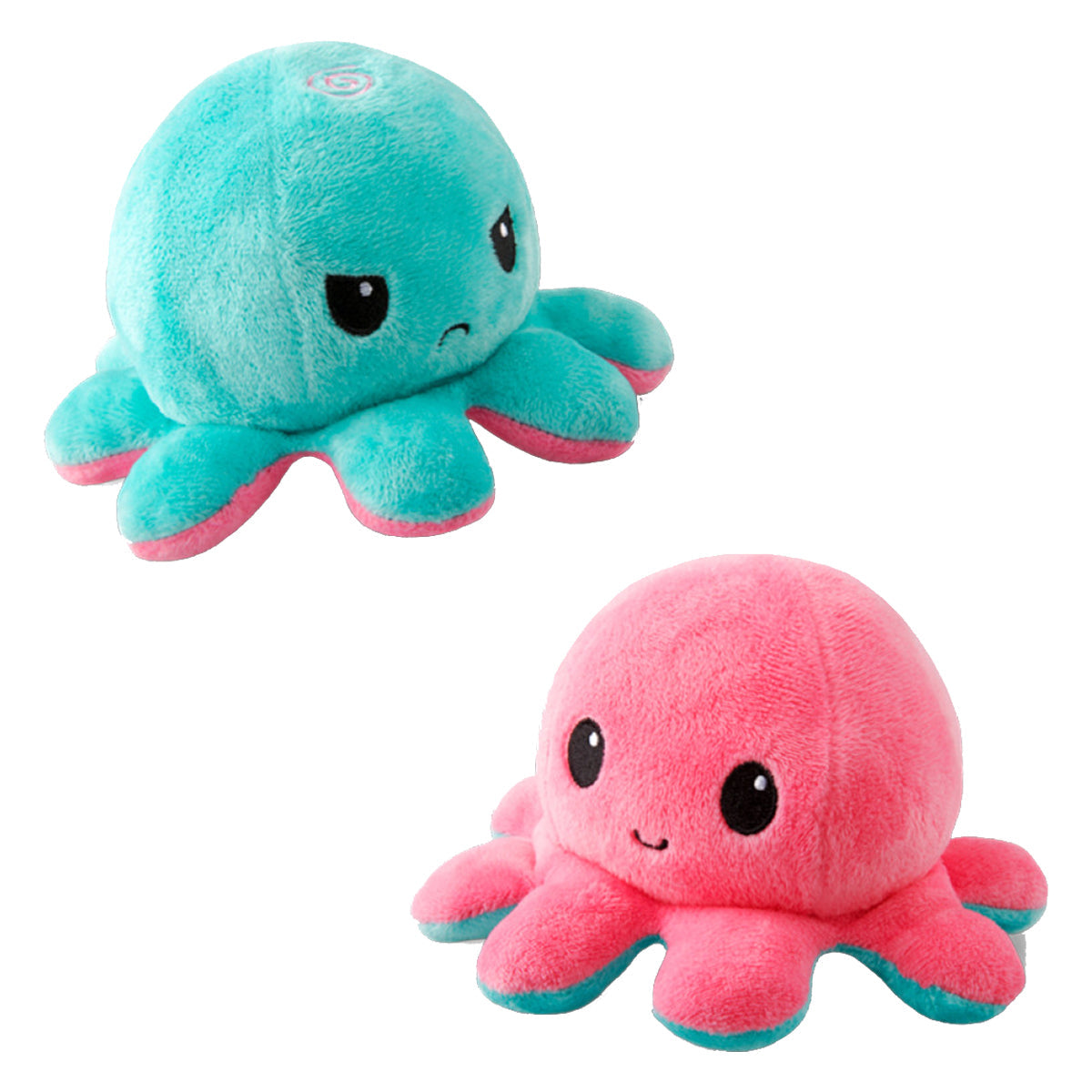 Reversible Plushie Octopus Light Pink/Light Blue