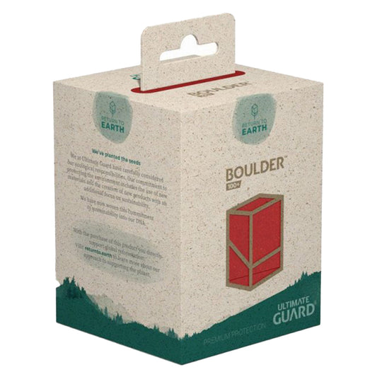 Ultimate Guard Return to Earth Boulder 100+ Deck Box Red