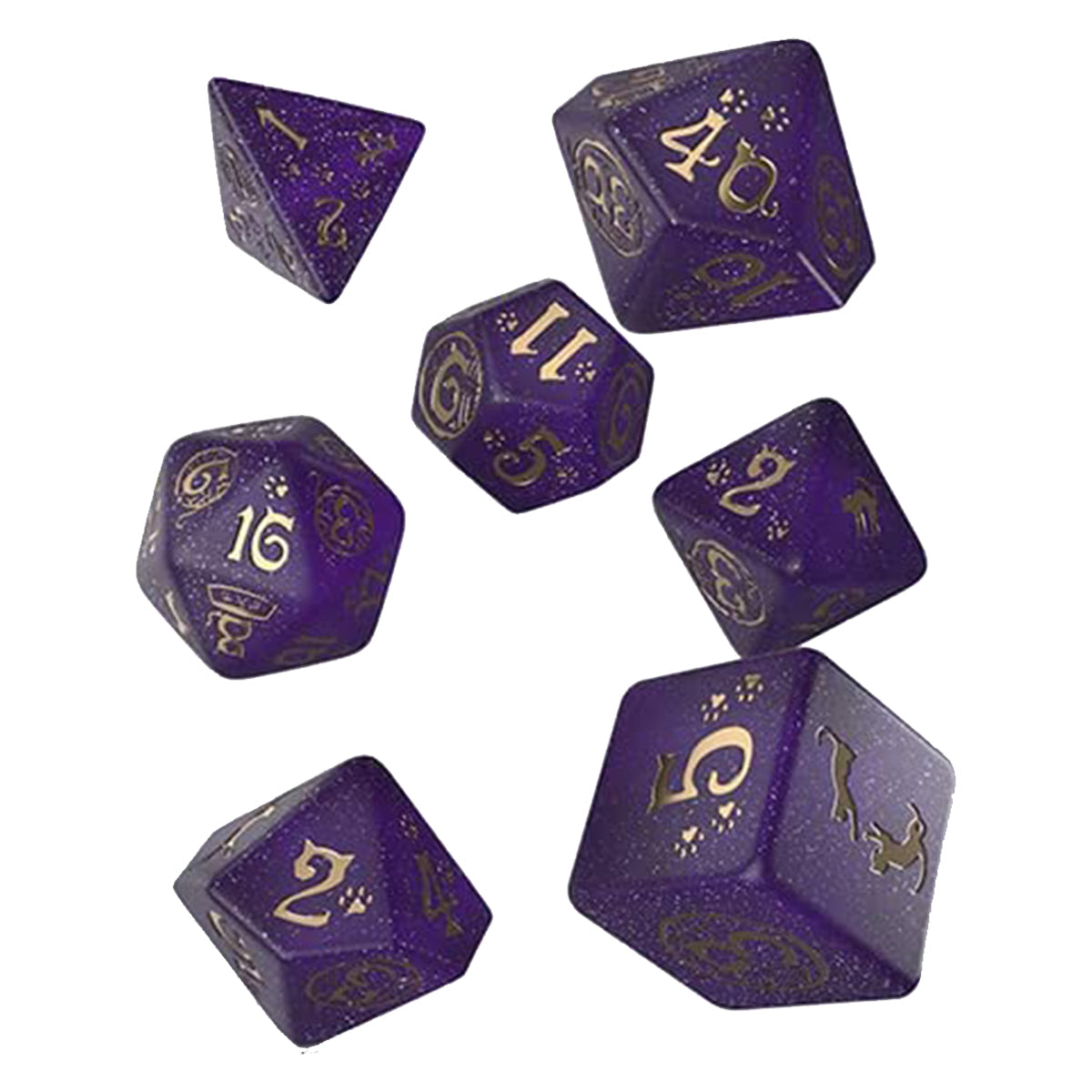 Q Workshop Cats Dice Set - Purrito Dice Set 7
