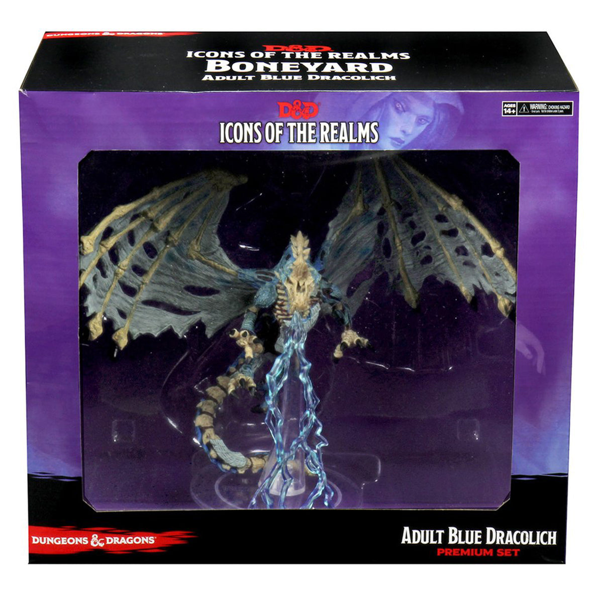 D&D Icons of the Realms Miniatures Boneyard Premium Set Blue Dracolich