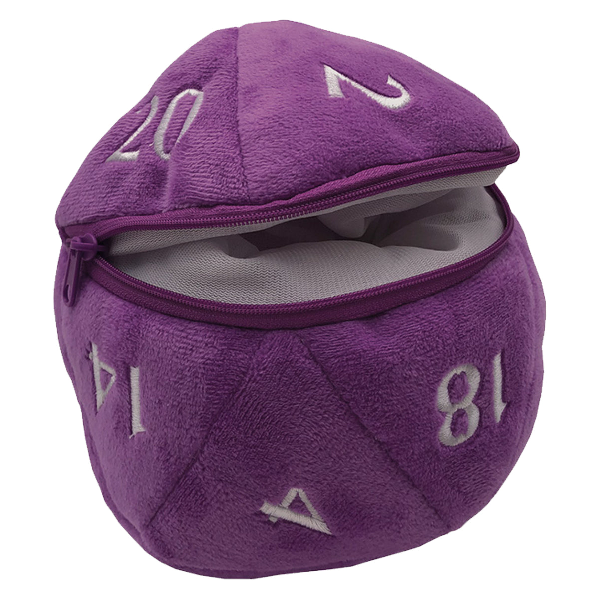 Dungeons & Dragons D20 Plush Dice Bag Purple