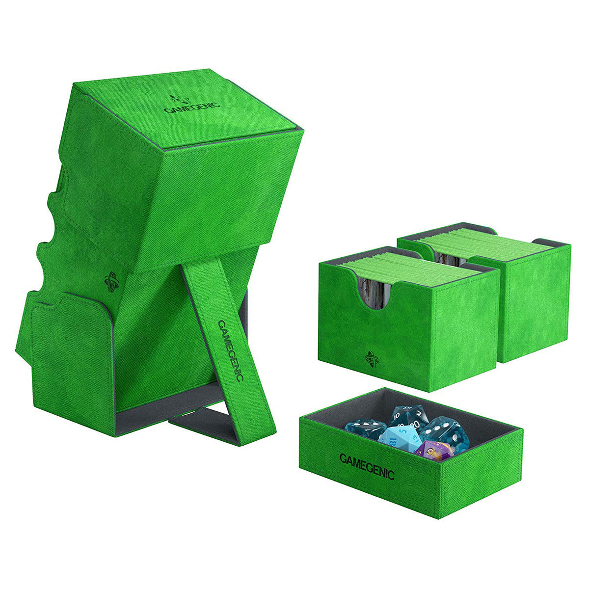 Gamegenic Stronghold 200+ Convertible Green Deck Box