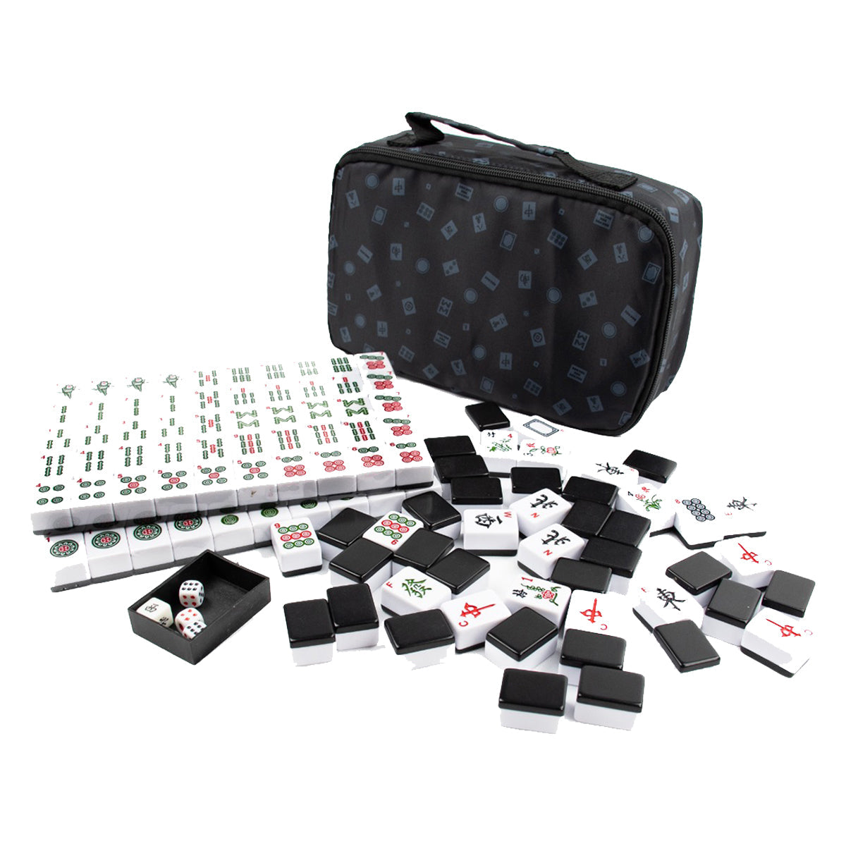 LPG Mahjong Travel Case - Classic Set w/ Black Tiles