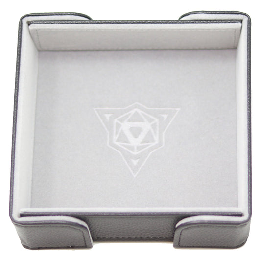 Die Hard Dice Folding Square Tray Gray Velvet