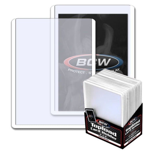 BCW Topload Card Holder Border White 3" x 4"