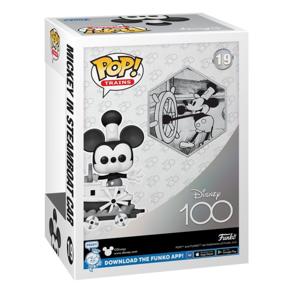 Disney 100th - Mickey in Steamboat Car Pop! Train