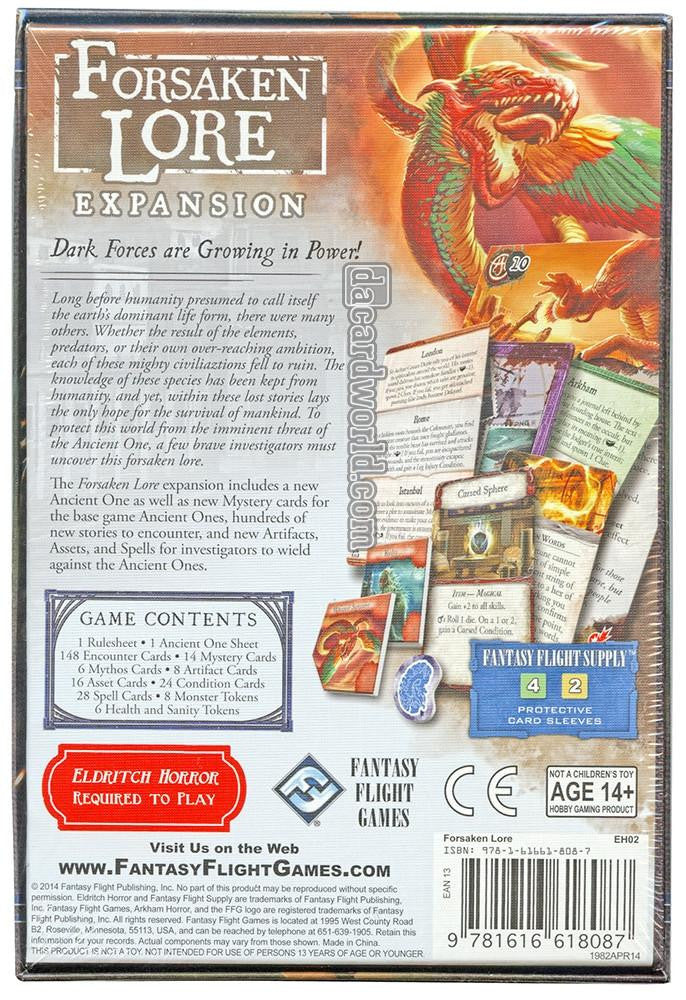 Eldritch Horror Forsaken Lore Expansion