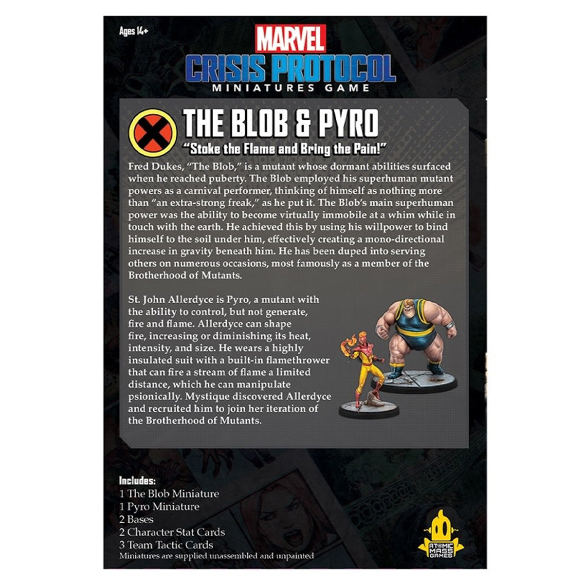 Marvel Crisis Protocol Blob & Pyro Character Pack