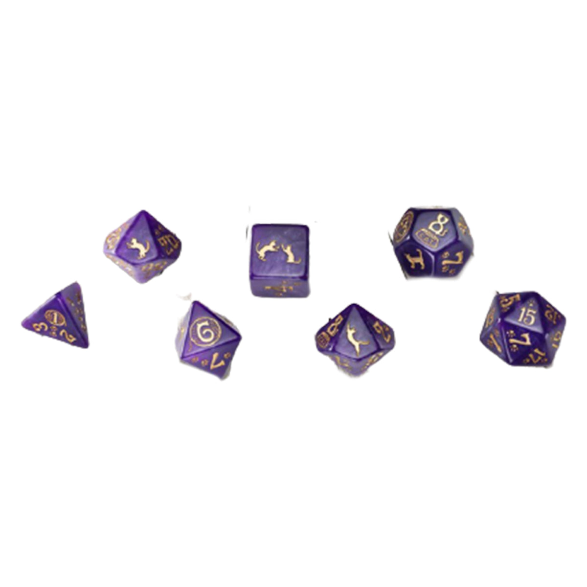 Q Workshop Cats Dice Set - Purrito Dice Set 7