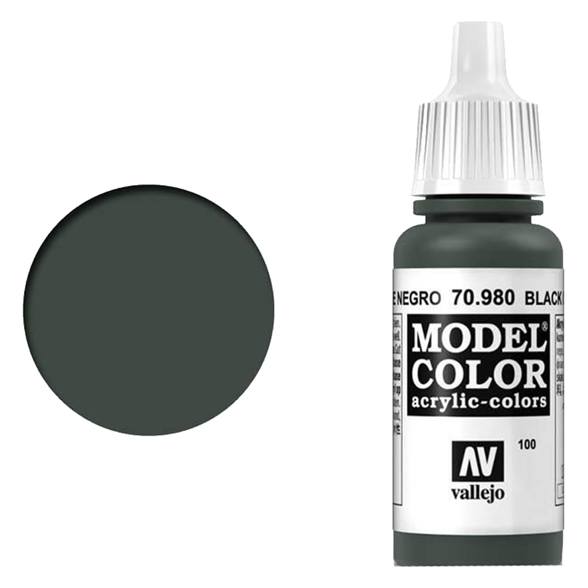 Vallejo Model Colour - Black Green 17 ml