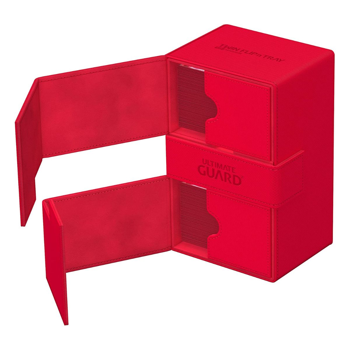 Ultimate Guard Flip n Tray 160+ XenoSkin Monocolor Red Deck Box