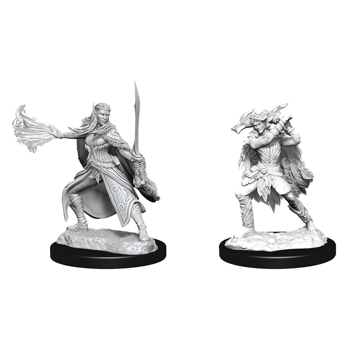 D&D Nolzurs Marvelous Unpainted Miniatures Winter Eladrin  & Spring Eladrin