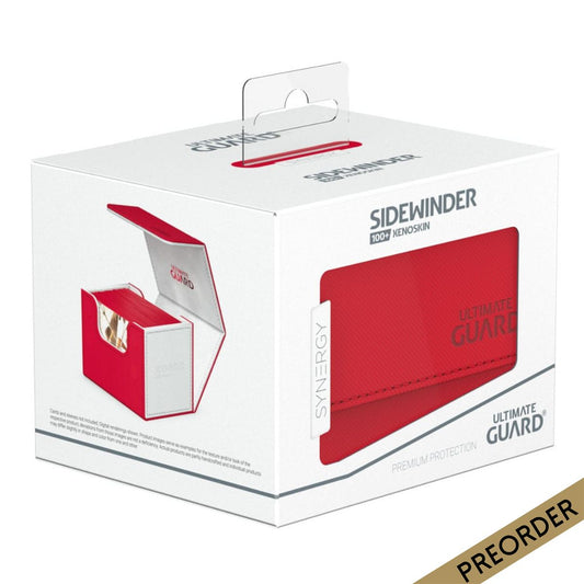 Ultimate Guard Synergy Sidewinder 100+ Red/White Deck Box
