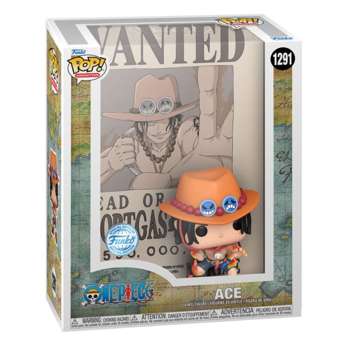 One Piece - Portgas D Ace Wanted Pop! Cover