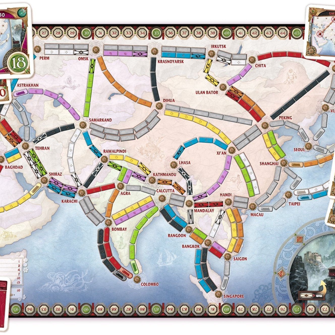 Ticket to Ride Asia Expansion